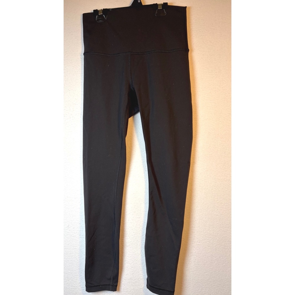 Lululemon Leggings Women 4 Black Good High Waisted Yoga Activewear 25 Inseam